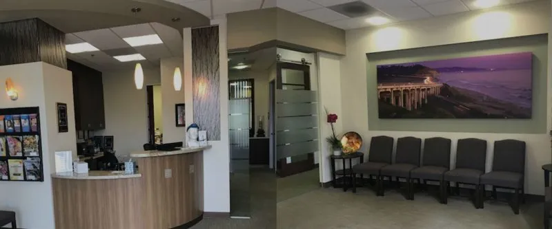 Front desk and reception area