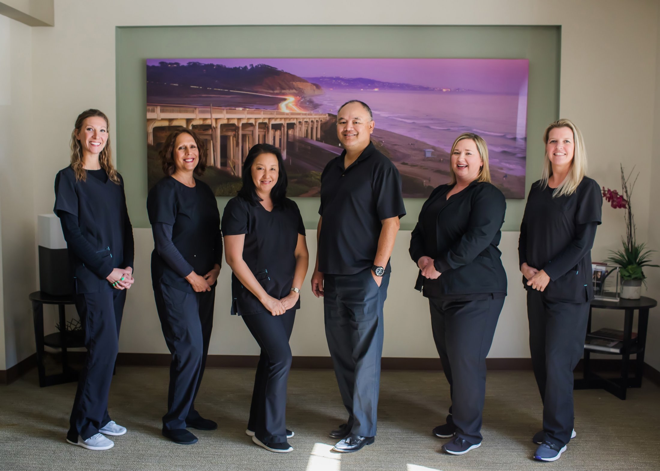 Dr. Chan and the staff